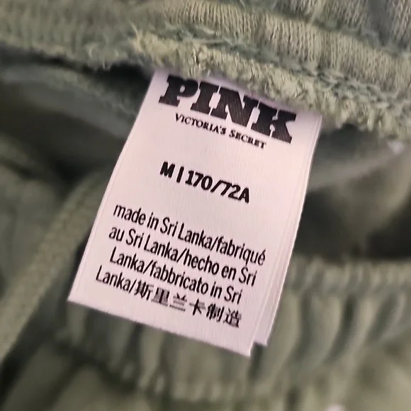 PINK Victoria's Secret Green Sweatpants Size M - Picture 5 of 6